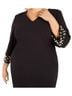 Calvin Klein 94% Polyester 6% Spandex 100% Polyester Black Cocktail Dress Size 18 - photo 2