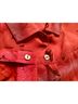 Chico's Design 100% Silk Floral Red Button-Down Shirt Size 2X - photo 5