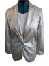 A New Day 100% Polyurethane Silver Blazer Size S - photo 1