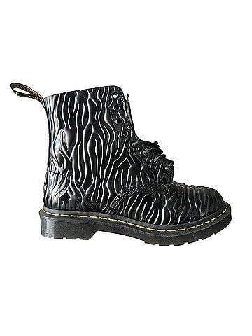 Dr. Martens 1460 Pascal Zebra Gloss Boots (view 1)