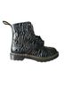 Dr. Martens 100% Leather Zebra Print Black Boots Size 8 - photo 1