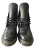 Dr. Martens 100% Leather Zebra Print Black Boots Size 8 - photo 5