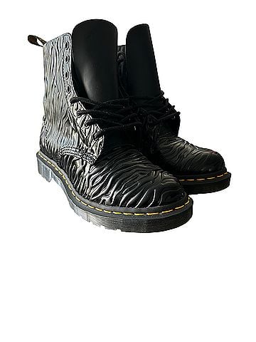 Dr. Martens 1460 Pascal Zebra Gloss Boots (view 2)