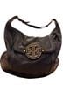 Tory Burch 100% Leather Black Gold Leather Hobo One size - photo 1