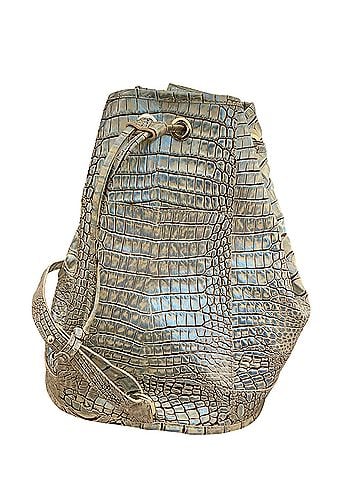 Brahmin Allie Sling Backpack Blue Haze Melbourne Leather Bucket Bag (view 2)