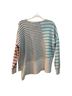 Nic + Zoe Stripes Gray Blue Red Black Pullover Sweater Size XL - photo 3