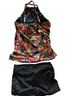 Venus Floral Multi Color Black Two Piece Swimsuit Size 8 - photo 2