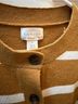 Caslon Stripes Tan White Cardigan Size S - photo 3