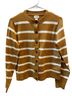 Caslon Stripes Tan White Cardigan Size S - photo 1