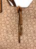 Calvin Klein Print Brown Leather Tote One size - photo 2