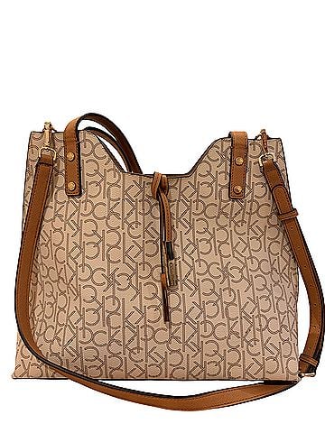 Calvin Klein Leather Tote (view 1)