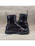 Dr. Martens 100% Patent Leather Solid Purple Boots Size 5 - photo 6