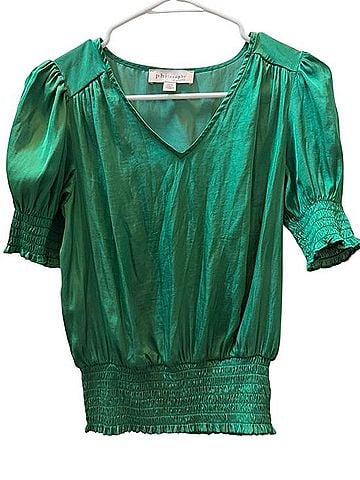 Philosophy Short Sleeve Blouse (view 1)