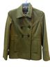 Apostrophe 71% Wool 20% Polyester 9% Rayon 100% Polyester Green Coat Size M - photo 1