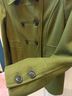 Apostrophe 71% Wool 20% Polyester 9% Rayon 100% Polyester Green Coat Size M - photo 5