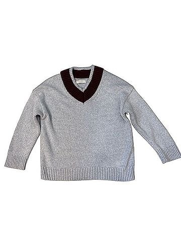 Abercrombie & Fitch Merino Wool Blend V Neck Sweater Wool Pullover Sweater (view 1)
