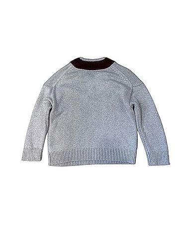 Abercrombie & Fitch Merino Wool Blend V Neck Sweater Wool Pullover Sweater (view 2)