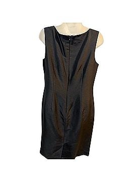 Talbots Classic Black Midi Dress Casual Dress (view 2)