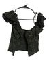 Guess Floral Black Short Sleeve Blouse Size S - photo 1
