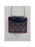 Tory Burch 100% Leather Graphic Blue Red Shoulder Bag One size - photo 4