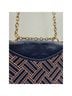 Tory Burch 100% Leather Graphic Blue Red Shoulder Bag One size - photo 3