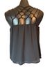 XOXO Black Beaded Strappy Camisole Tank Top - photo 2