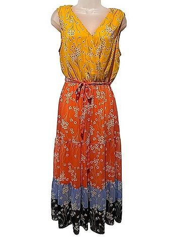 DR2 Colorblock Floral Maxi Dress Casual Dress (view 1)