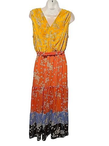 DR2 Colorblock Floral Maxi Dress Casual Dress (view 2)