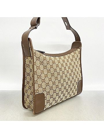 Gucci Gucci Shoulder Bag GG Canvas 001 4205 Beige Women's (view 2)