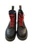 Dr. Martens 100% Leather Black Boots Size 6 1/2 - photo 1