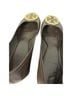 Tory Burch 100% Leather Solid Brown Gold Heels Size 9 1/2 - photo 5