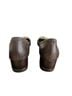 Tory Burch 100% Leather Solid Brown Gold Heels Size 9 1/2 - photo 10
