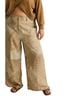 Torrid 100% Lyocell Floral Solid Tan Casual Pants Size 28 waist - photo 1