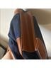 Brooks Brothers Solid Blue Tan Shoulder Bag One size - photo 7