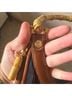 Brooks Brothers Solid Blue Tan Shoulder Bag One size - photo 10
