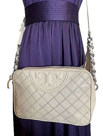 Tory Burch Fleming Leather Crossbody Bag (view 1)
