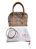 Coach Print Brown Tan Leather Satchel One size - photo 2
