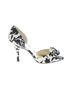 Anne Klein 100% Fabric Floral Black White Heels Size 8 - photo 1
