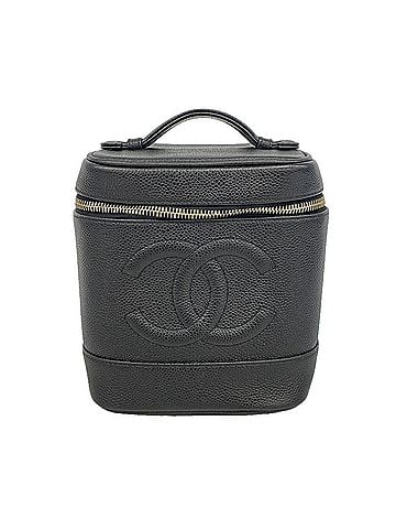 Chanel Chanel handbag/vanity bag, caviar leather, black, women's. (view 1)