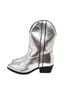 Free People 100% Leather Silver Ankle Boots Size 8 - photo 2