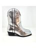 Free People 100% Leather Silver Ankle Boots Size 8 - photo 5