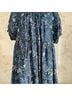 Torrid 100% Lyocell Floral Blue Casual Dress Size 1X - photo 4