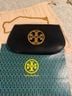 Tory Burch 100% Leather Black Gold Clutch One size - photo 5