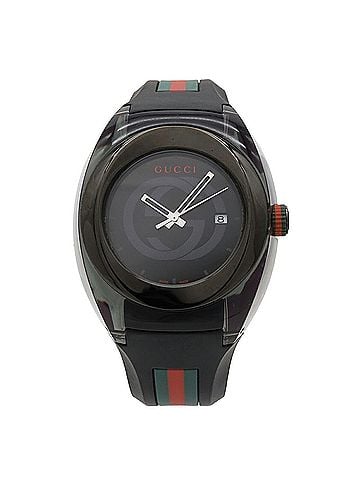 Gucci GUCCI Sync Interlocking G Sherry Grey Dial Stainless Steel Rubber Men's Quartz Watch 137.1 YA137107A (view 1)