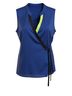 Tahari 100% Polyester Color Block Blue Black Green Sleeveless Blouse Size M - photo 1