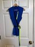 Tahari 100% Polyester Color Block Blue Black Green Sleeveless Blouse Size M - photo 5