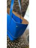 J.Crew 100% Leather Blue Leather Tote One size - photo 6