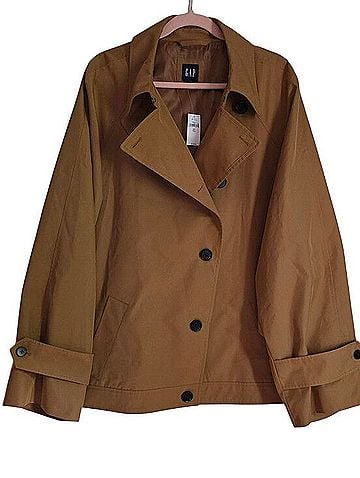 Gap Asymmetrical Short Trenchcoat (view 2)