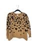 Isabel Maternity Animal Print Brown Black Pullover Sweater Size M - photo 1