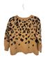 Isabel Maternity Animal Print Brown Black Pullover Sweater Size M - photo 2